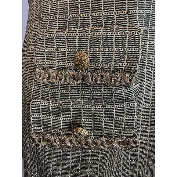 ST JOHN Evening Santana Knit Skirt Jacket Tank Set 3 pcs Sz‎ 2 (Top) 8 (Skirt) - Picture 4 of 8